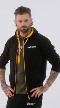 Contrast Zip Hoodie