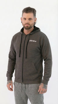 Contrast Zip Hoodie
