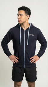 Contrast Zip Hoodie